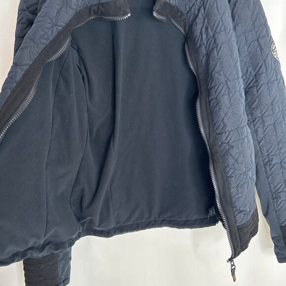 Kerrit women’s black quilted jacket zip up equestrian horses ranch size small - Picture 5 of 6